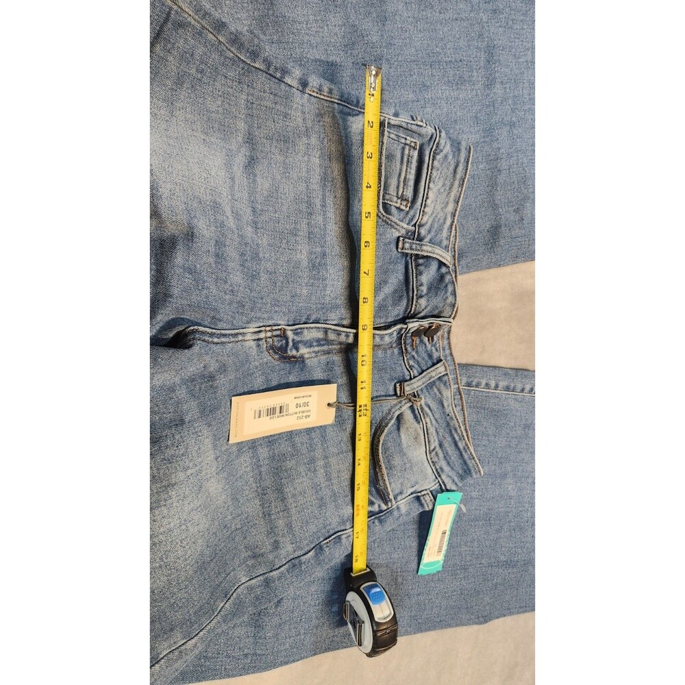 Just USA Womens Indigo Blue 30/10 Palmers Slim Double Button Wide Leg Jeans NWT - Picture 3 of 15
